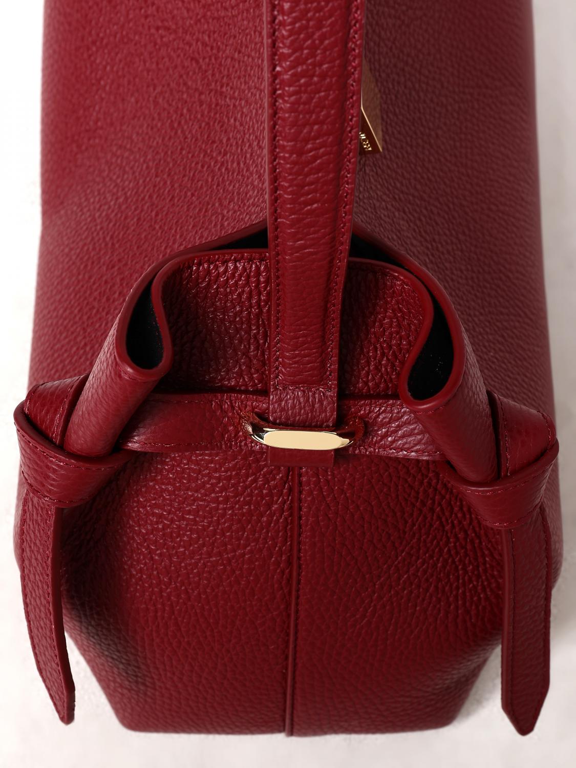 YUZEFI BORSA A MANO: Borsa Gyoza Yuzefi in pelle a grana , Rosso - Img 3