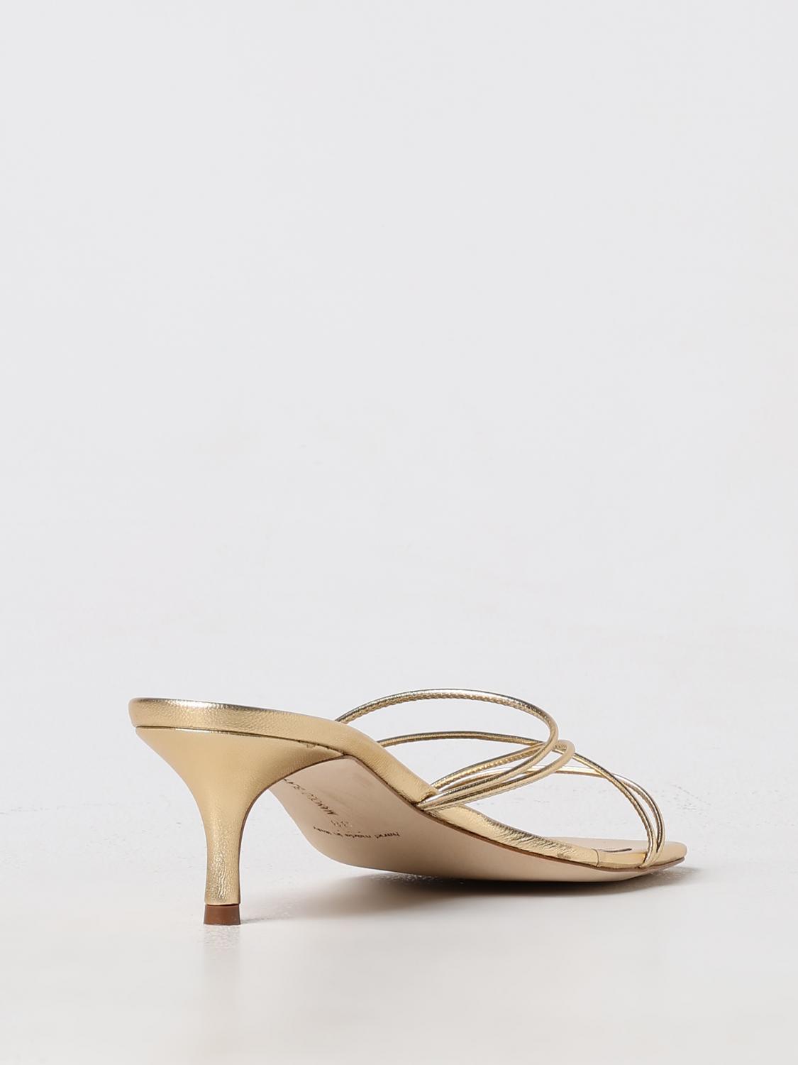 Manolo Blahnik フラットサンダル レディース - ゴールド | 2241685