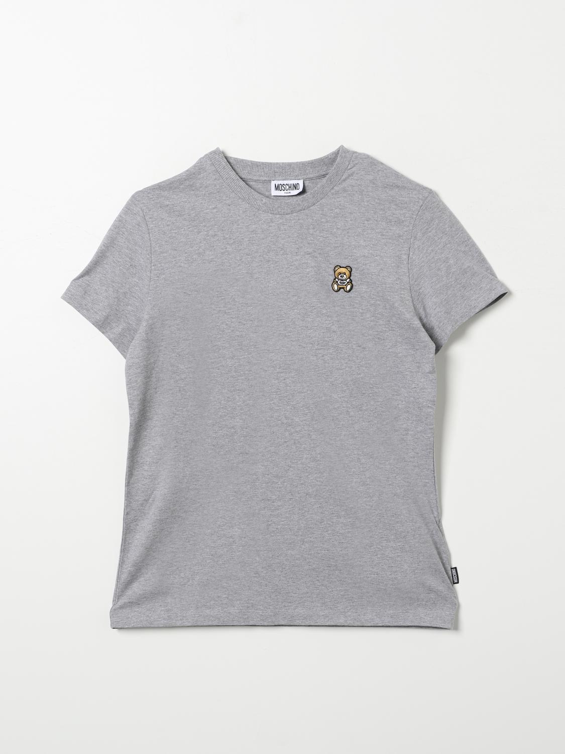 MOSCHINO T-SHIRT: T-shirt kids Moschino, Grey - Img 1