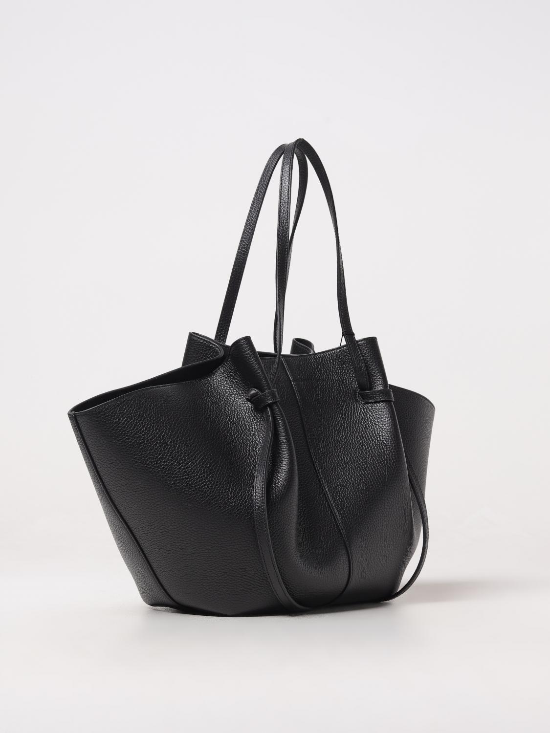 YUZEFI BORSA TOTE: Borsa Mochi Yuzefi in pelle a grana , Nero - Img 2
