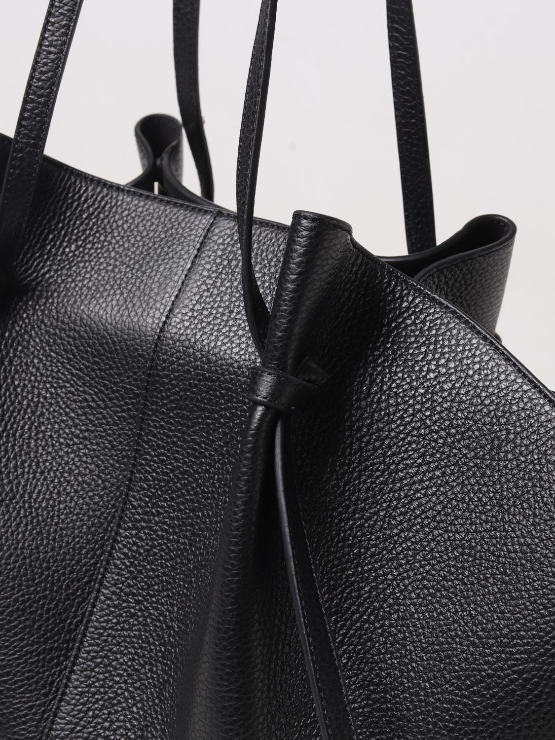 YUZEFI BORSA TOTE: Borsa Mochi Yuzefi in pelle a grana , Nero - Img 3