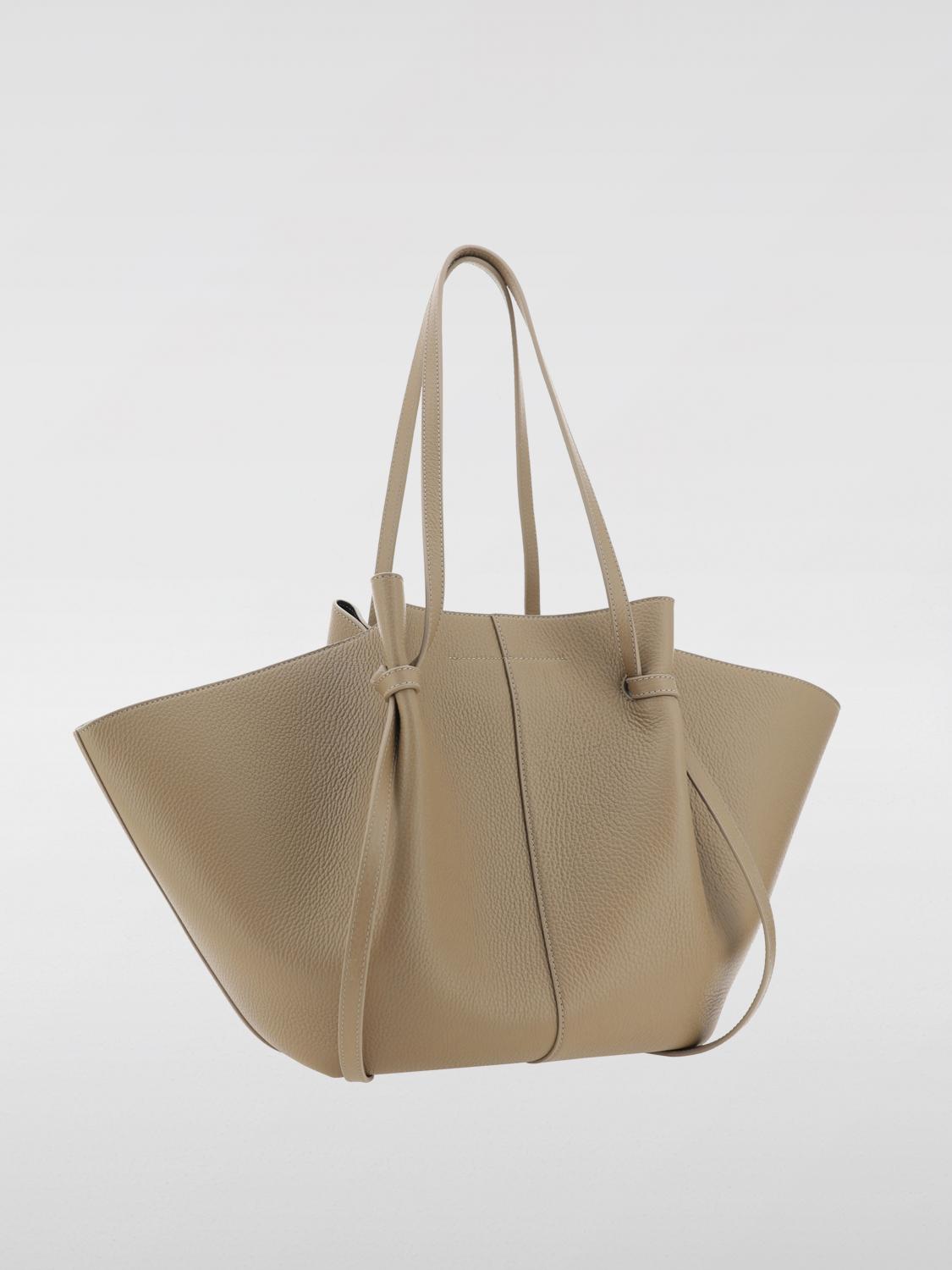 YUZEFI BORSA TOTE: Borsa Mochi Yuzefi in pelle a grana , Beige - Img 2