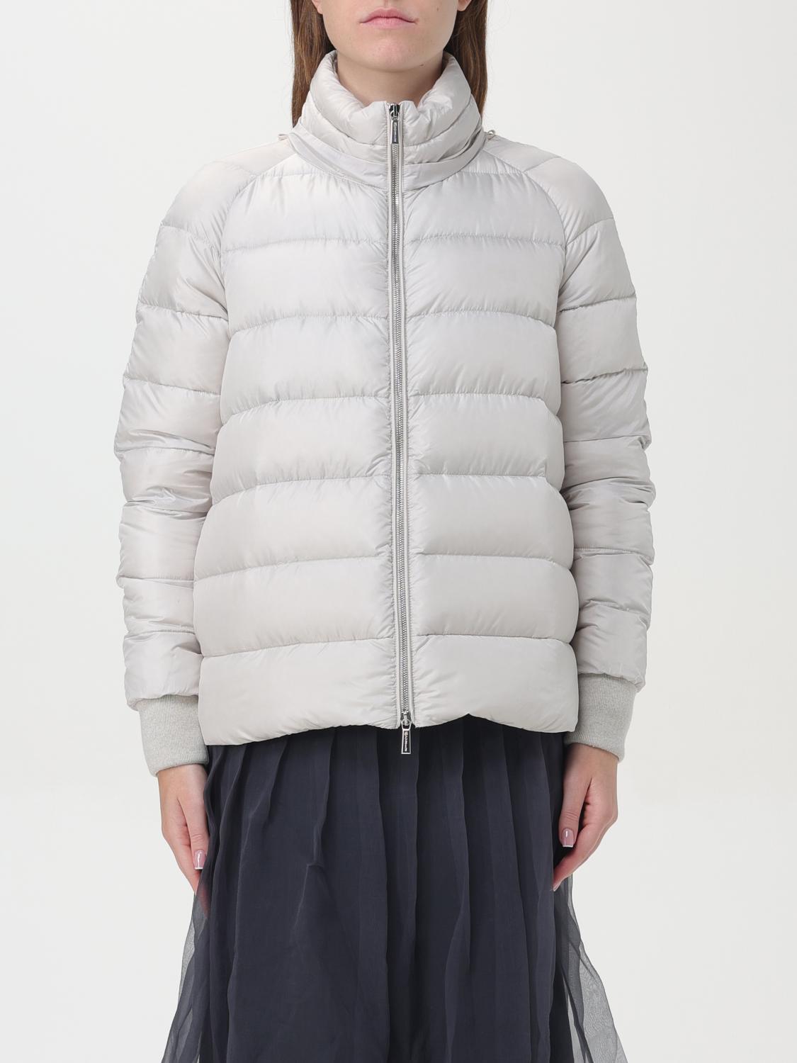 MOORER JACKET: Moorer down jacket with cape and hood with fur, Dove Grey - Img 5