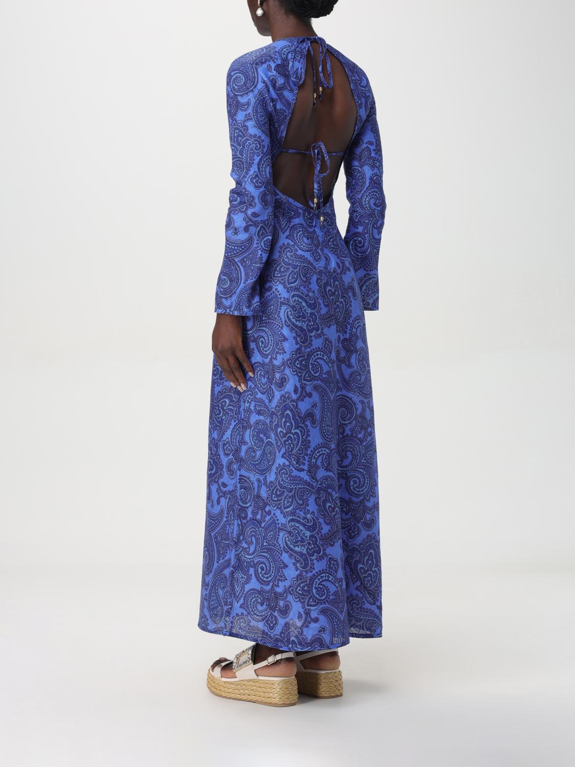 zimmerman blue dress Pleated Tiered Midi Deep Online while the floral print adds a touch of femininity Zimmermann Dress woman - Blue