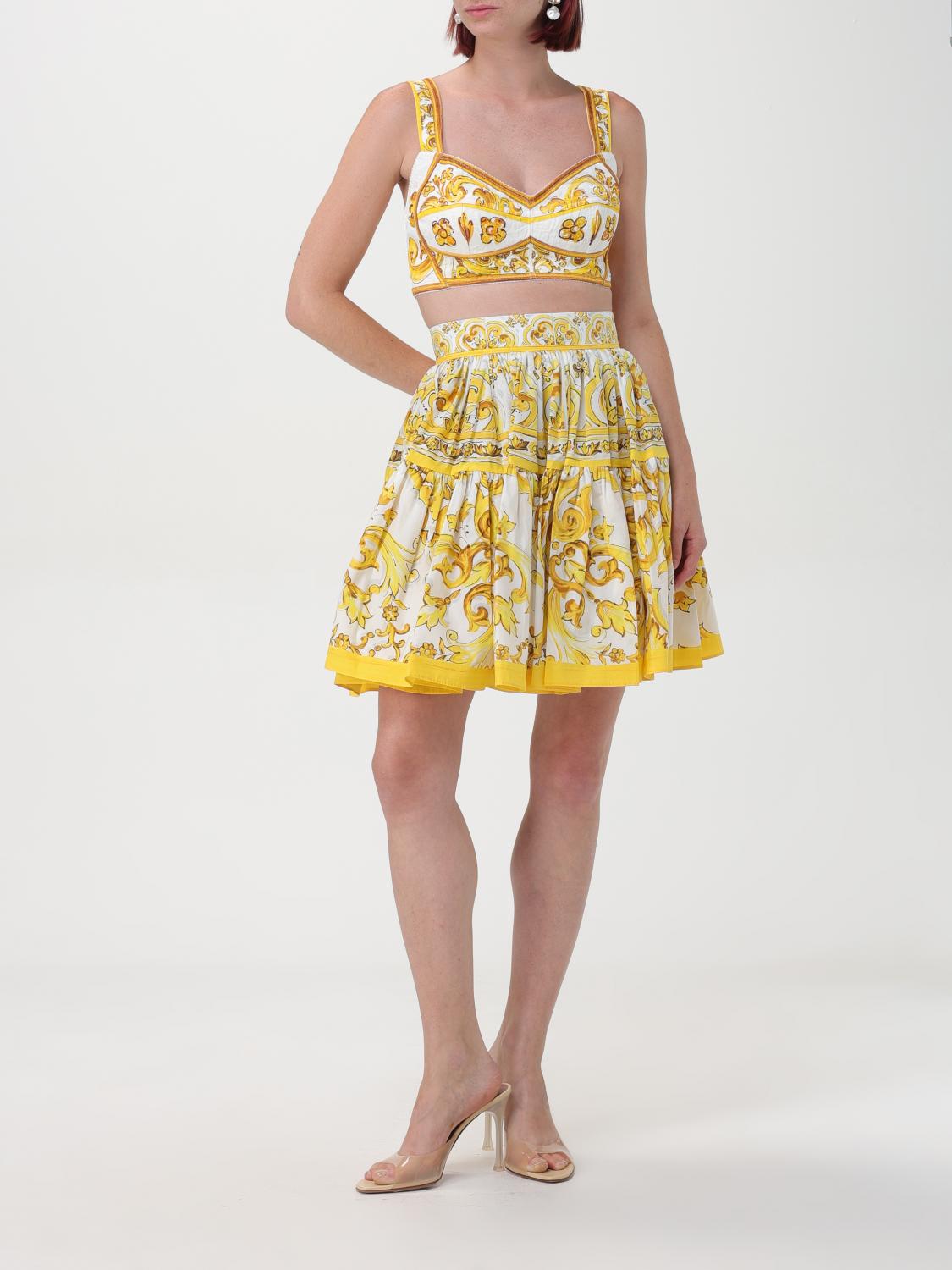 Dolce & Gabbana Top woman - Yellow | F79EWTFPTAX | GIGLIO.COM