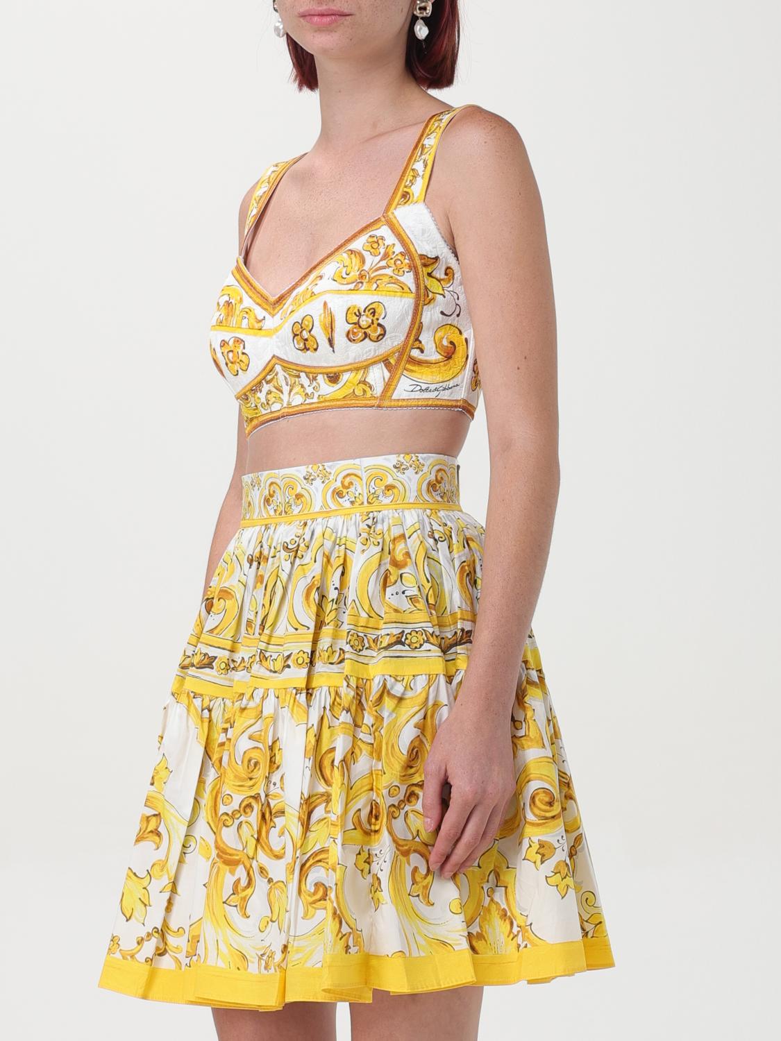 Dolce & Gabbana Top woman - Yellow | F79EWTFPTAX | GIGLIO.COM