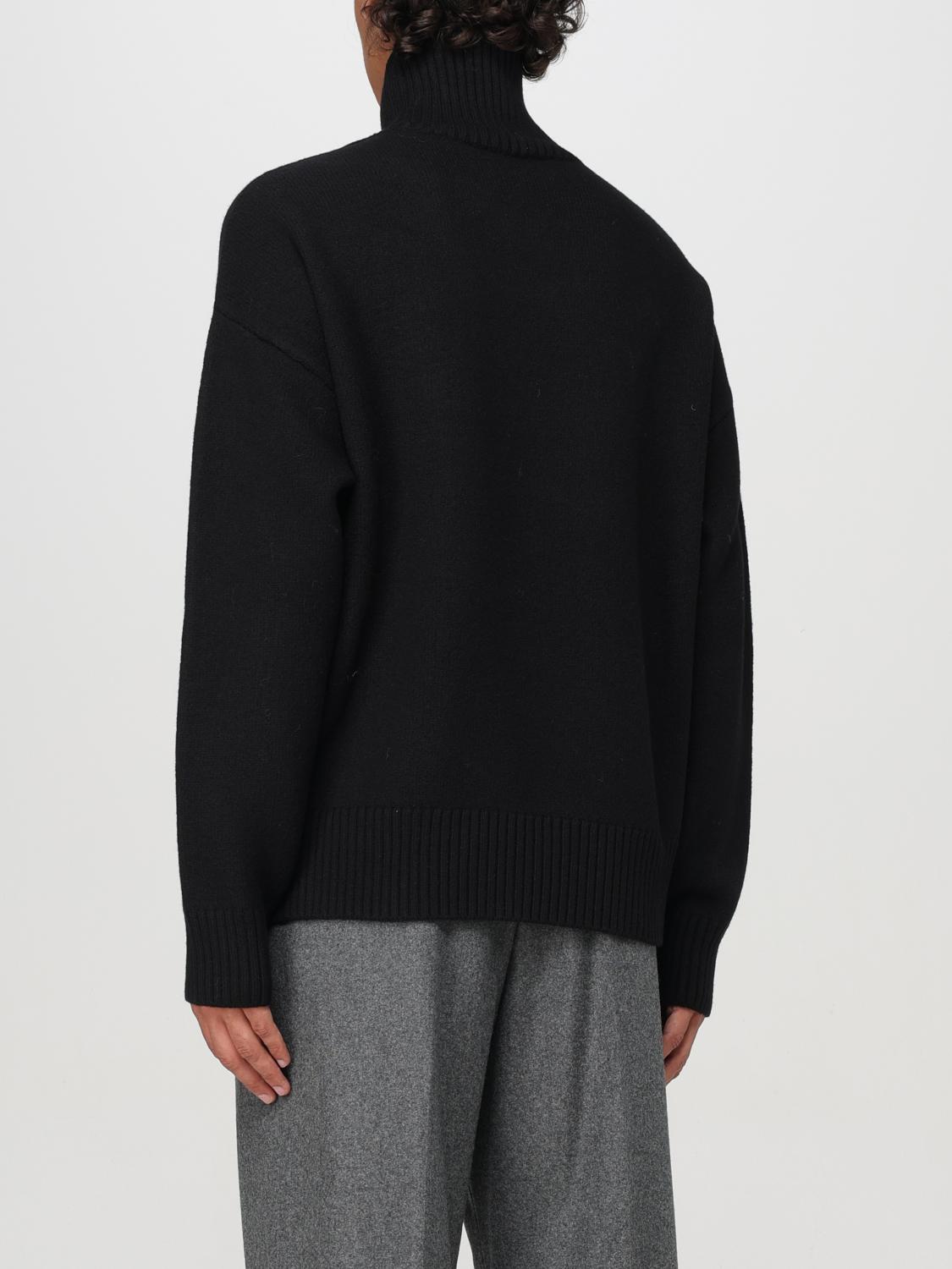 AMI PARIS PULLOVER: Pullover herren Ami Paris, Schwarz - Img 2