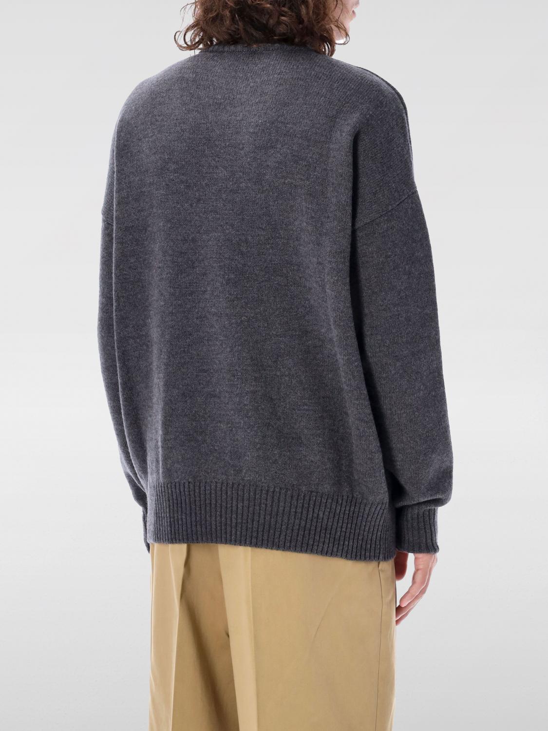 AMI PARIS PULLOVER: Pullover herren Ami Paris, Grau - Img 2