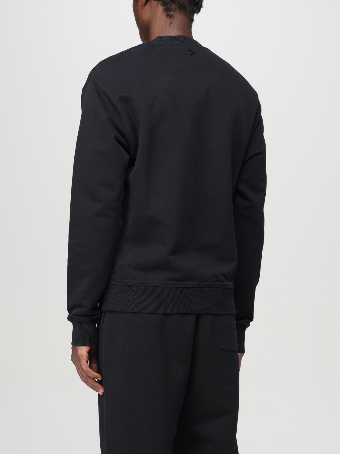 AMI PARIS SWEATSHIRT: Sweatshirt herren Ami Paris, Schwarz - Img 3