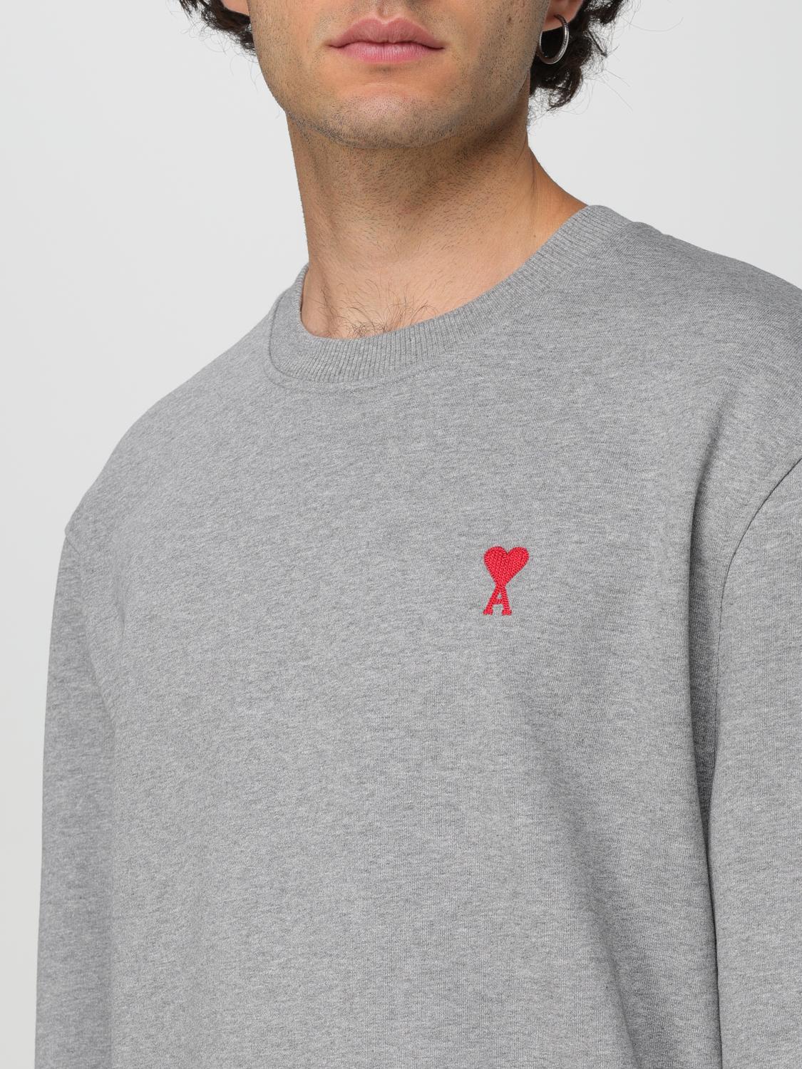 AMI PARIS SUDADERA: Sudadera hombre Ami Paris, Gris - Img 3