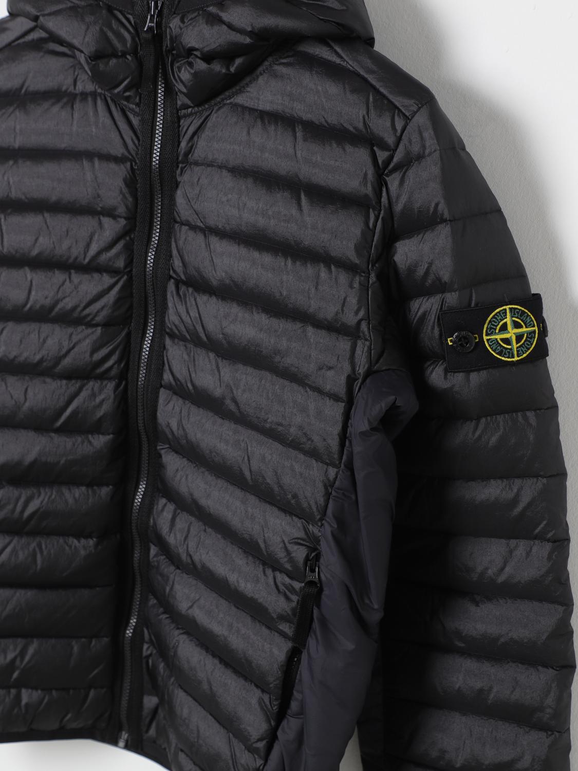 STONE ISLAND JUNIOR 재킷: 재킷 남아 Stone Island Junior, 블랙 - Img 3