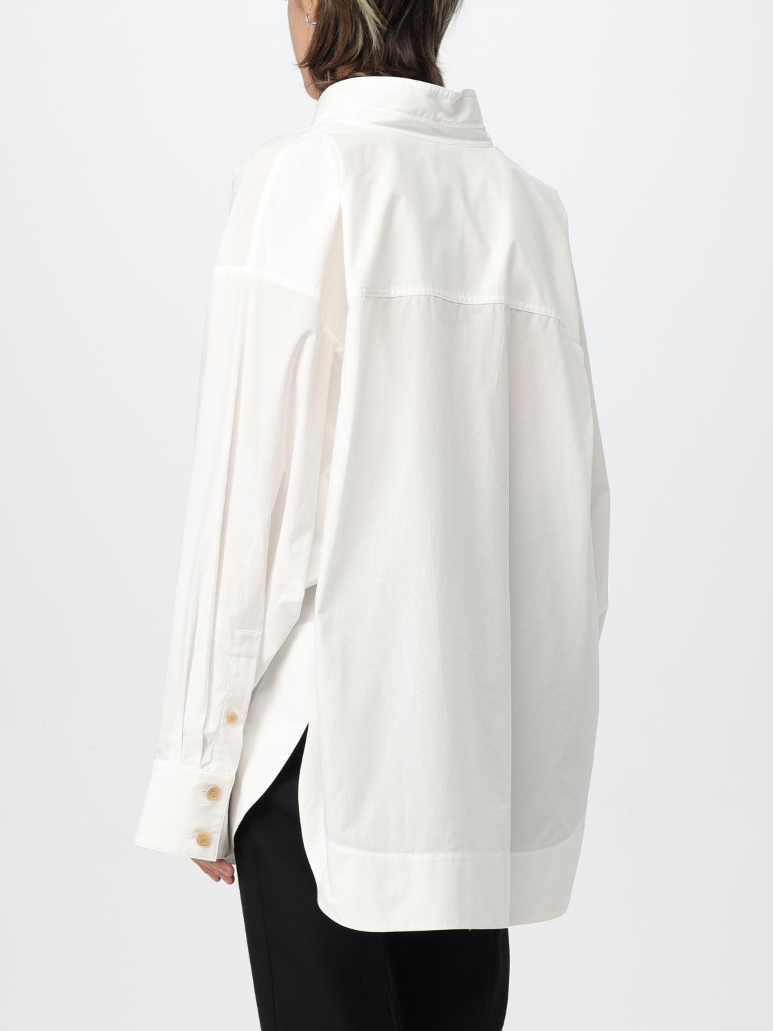 KHAITE TOP E BLUSE: Blusa Khaite in cotone , Bianco - Img 2