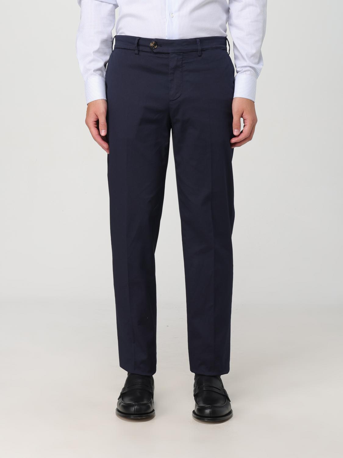 BRUNELLO CUCINELLI 裤子: 裤子 男士 Brunello Cucinelli, 蓝色 - Img 1