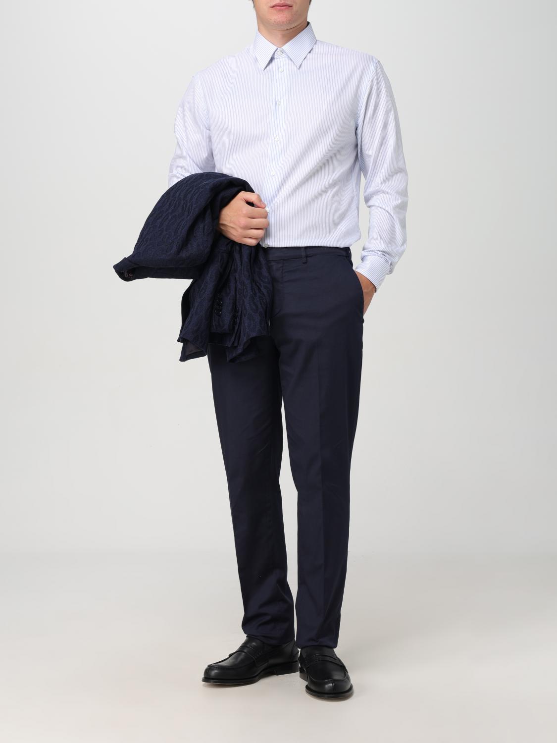 BRUNELLO CUCINELLI 裤子: 裤子 男士 Brunello Cucinelli, 蓝色 - Img 2