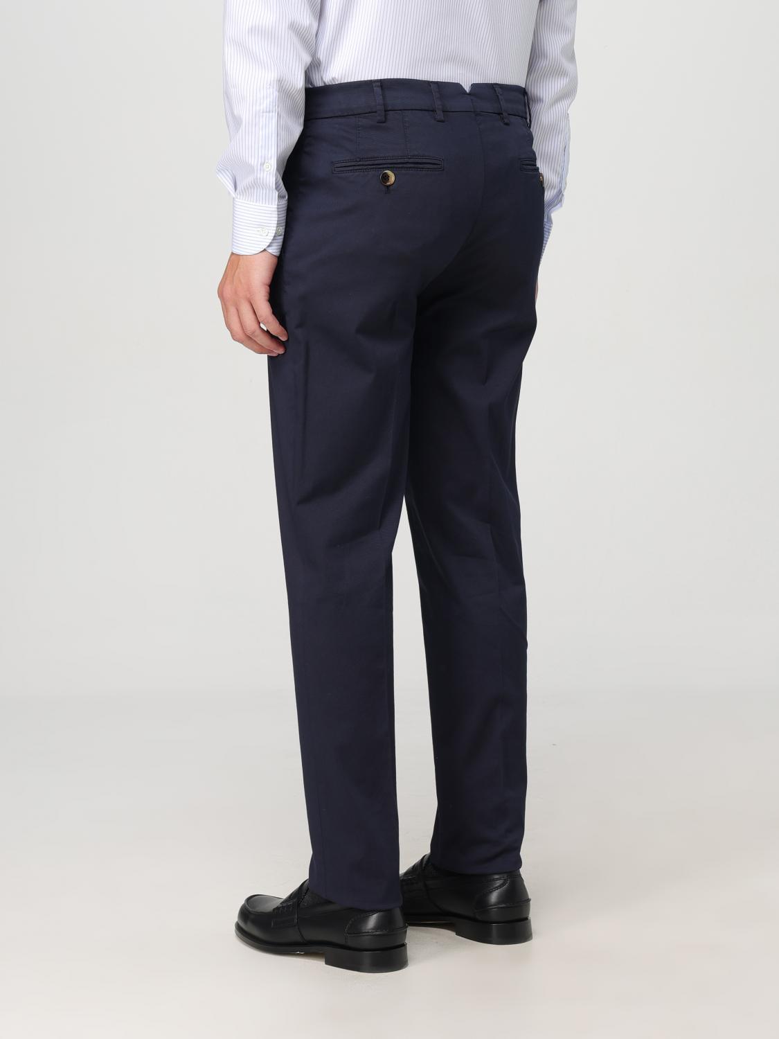 BRUNELLO CUCINELLI 裤子: 裤子 男士 Brunello Cucinelli, 蓝色 - Img 3