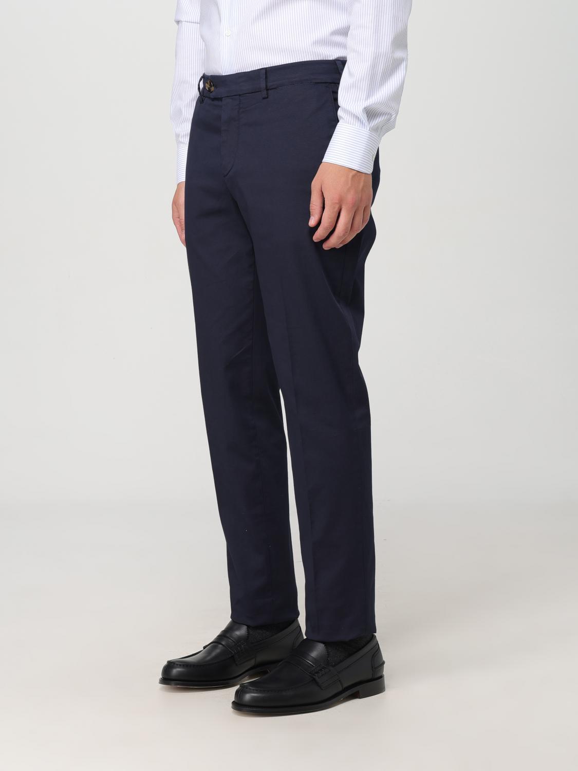 BRUNELLO CUCINELLI 裤子: 裤子 男士 Brunello Cucinelli, 蓝色 - Img 4