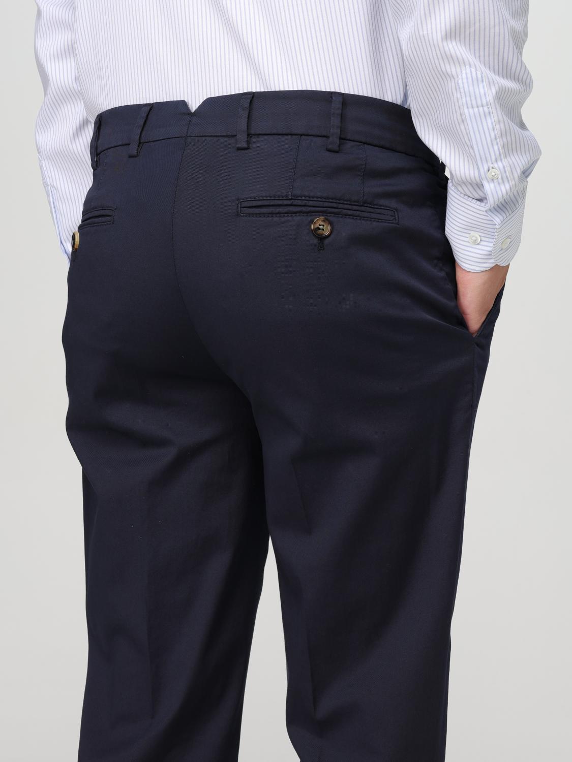 BRUNELLO CUCINELLI 裤子: 裤子 男士 Brunello Cucinelli, 蓝色 - Img 5