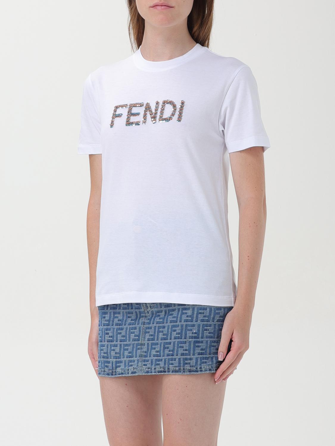 Fendi Tシャツ レディース - ホワイト | FS7254AS8G | GIGLIO.COM