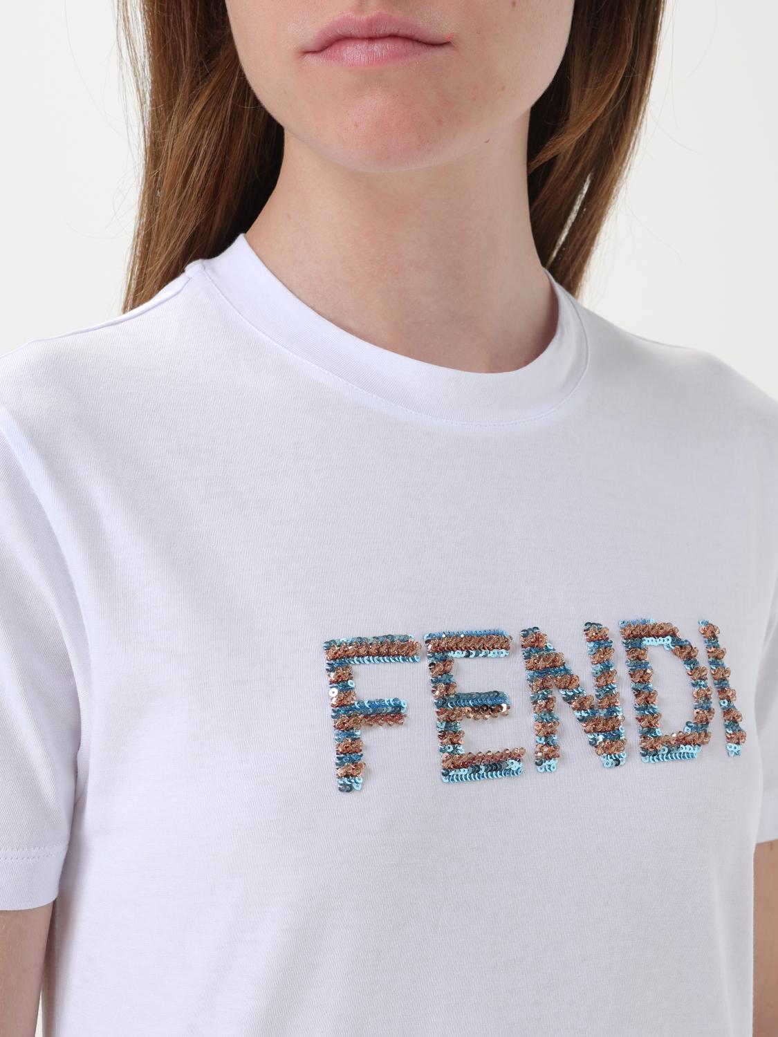 Fendi Tシャツ レディース - ホワイト | FS7254AS8G | GIGLIO.COM