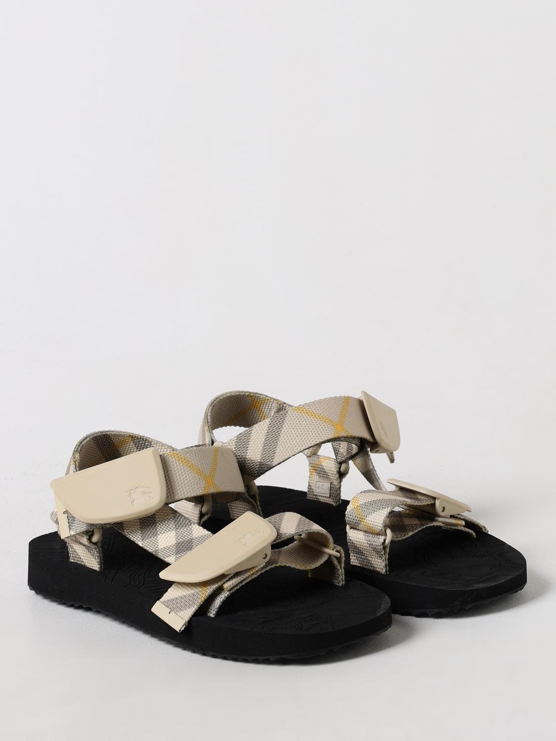 Burberry Flat sandals woman - Beige | 8095522 | GIGLIO.COM