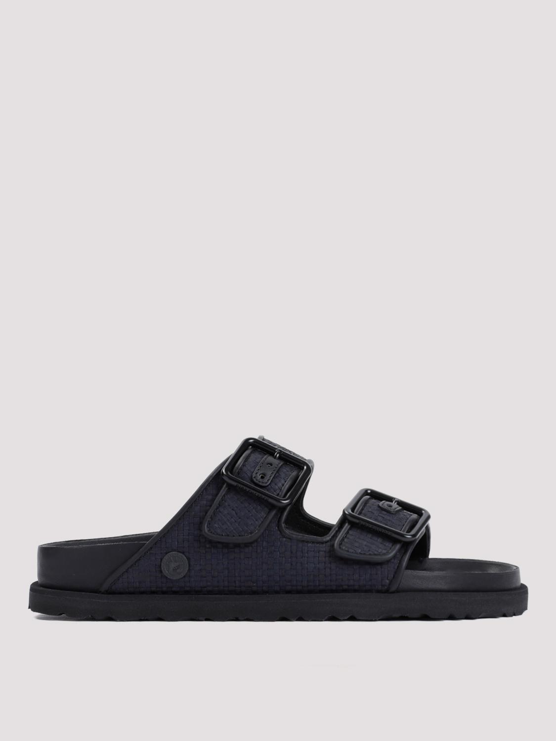 BIRKENSTOCK Shoes woman Black Birkenstock flat sandals 1028834 online at GIGLIO.COM