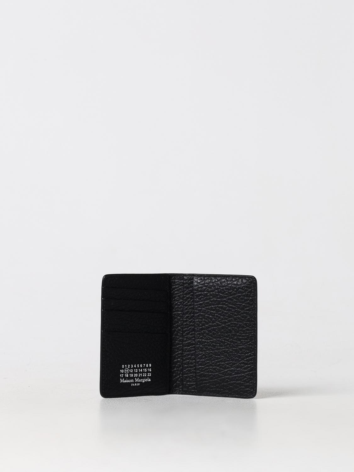 MAISON MARGIELA PORTAFOGLIO: Portacarte di credito Maison Margiela in pelle a grana , Nero - Img 2