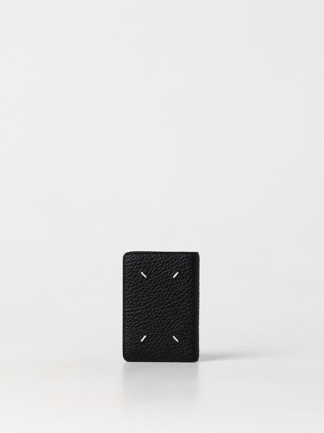 MAISON MARGIELA PORTAFOGLIO: Portacarte di credito Maison Margiela in pelle a grana , Nero - Img 3