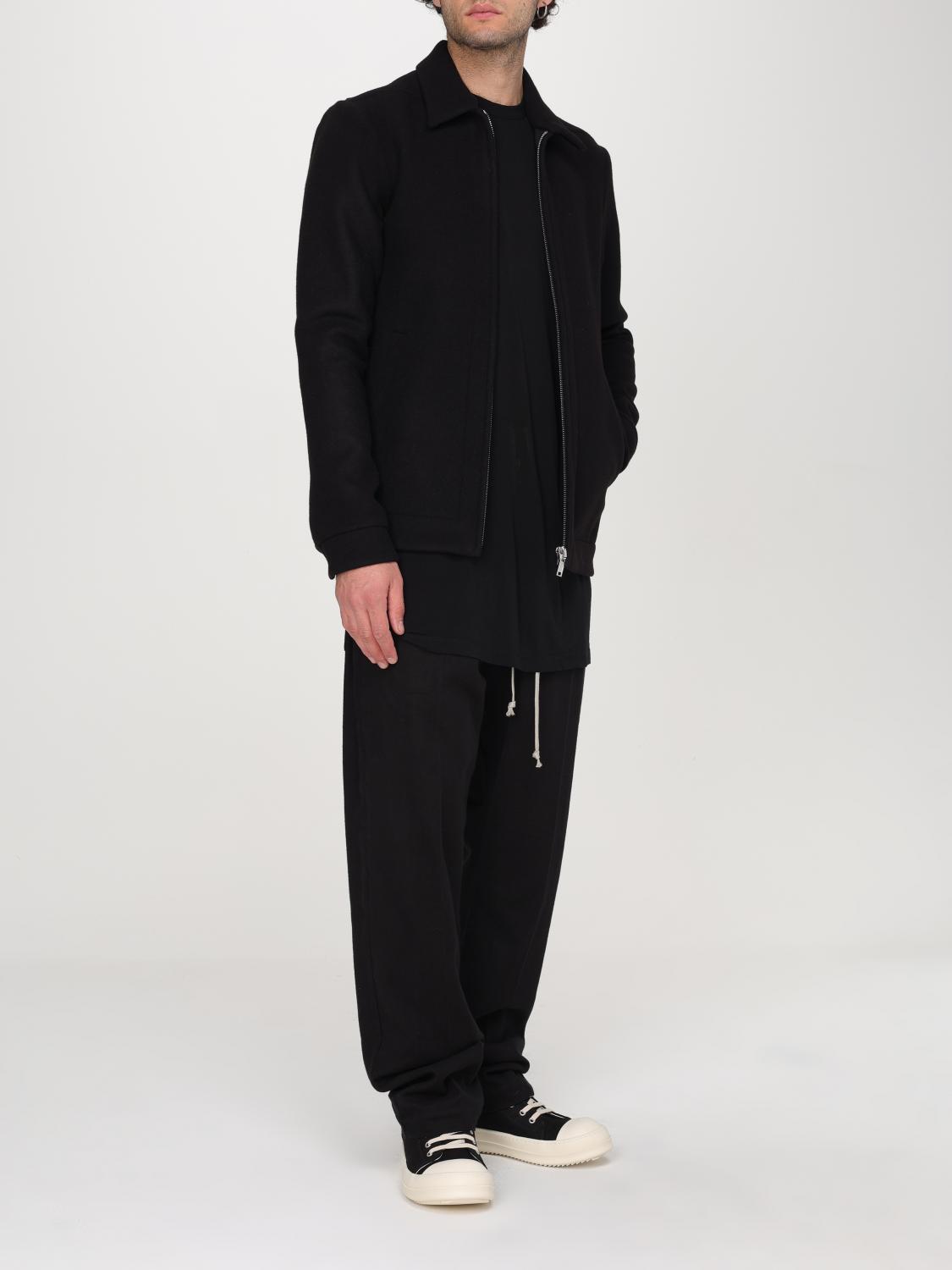 RICK OWENS GIACCA: Giubbotto Rick Owens in misto lana , Nero - Img 2