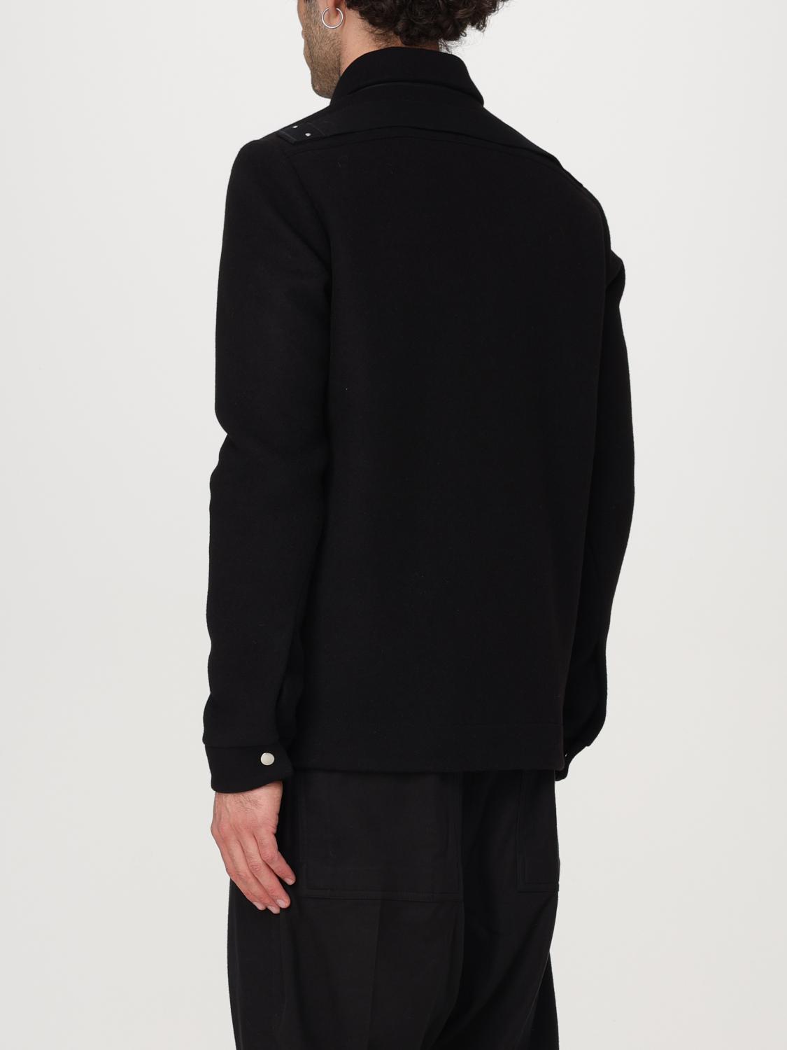 RICK OWENS GIACCA: Giubbotto Rick Owens in misto lana , Nero - Img 3