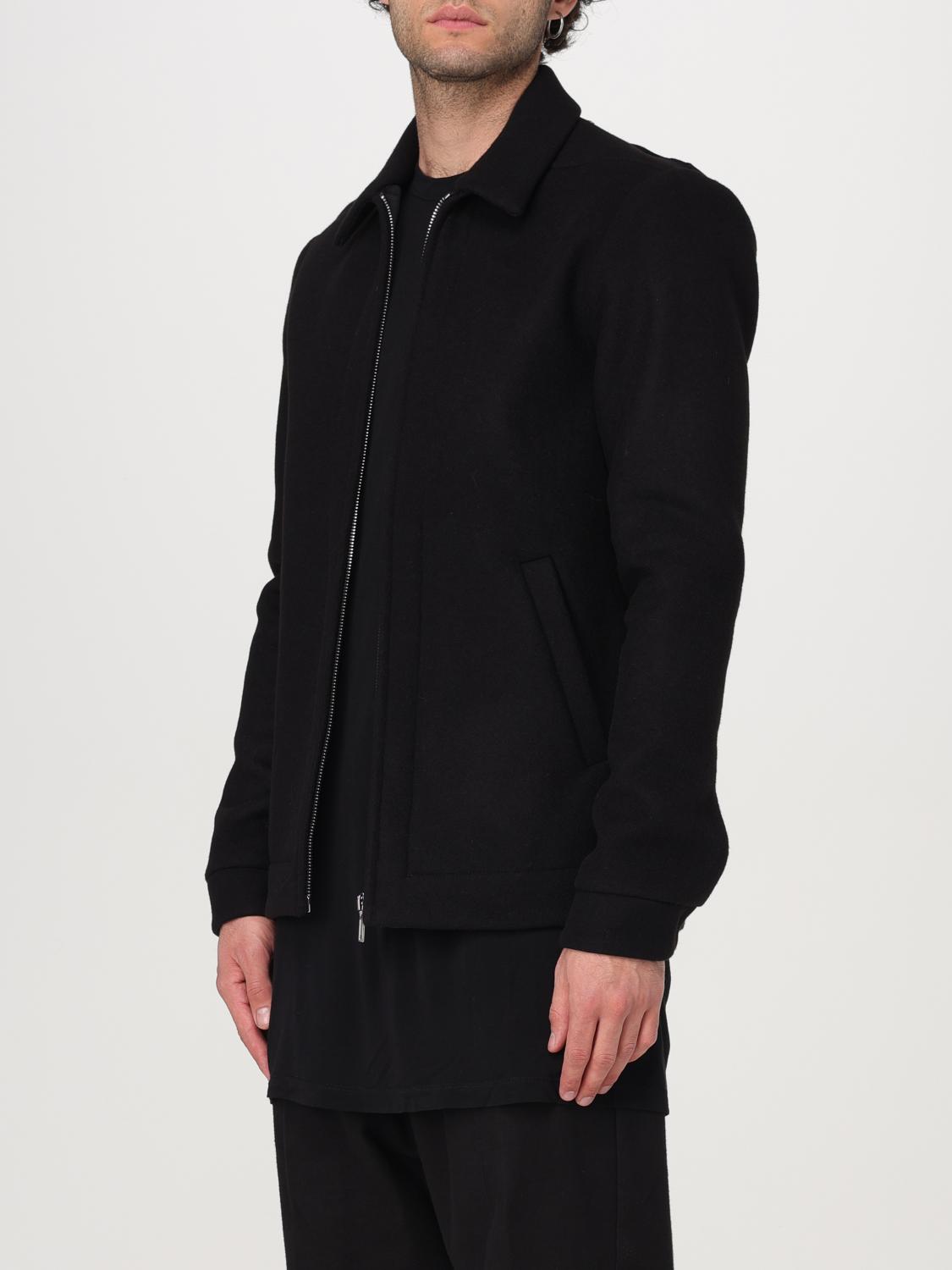 RICK OWENS GIACCA: Giubbotto Rick Owens in misto lana , Nero - Img 4