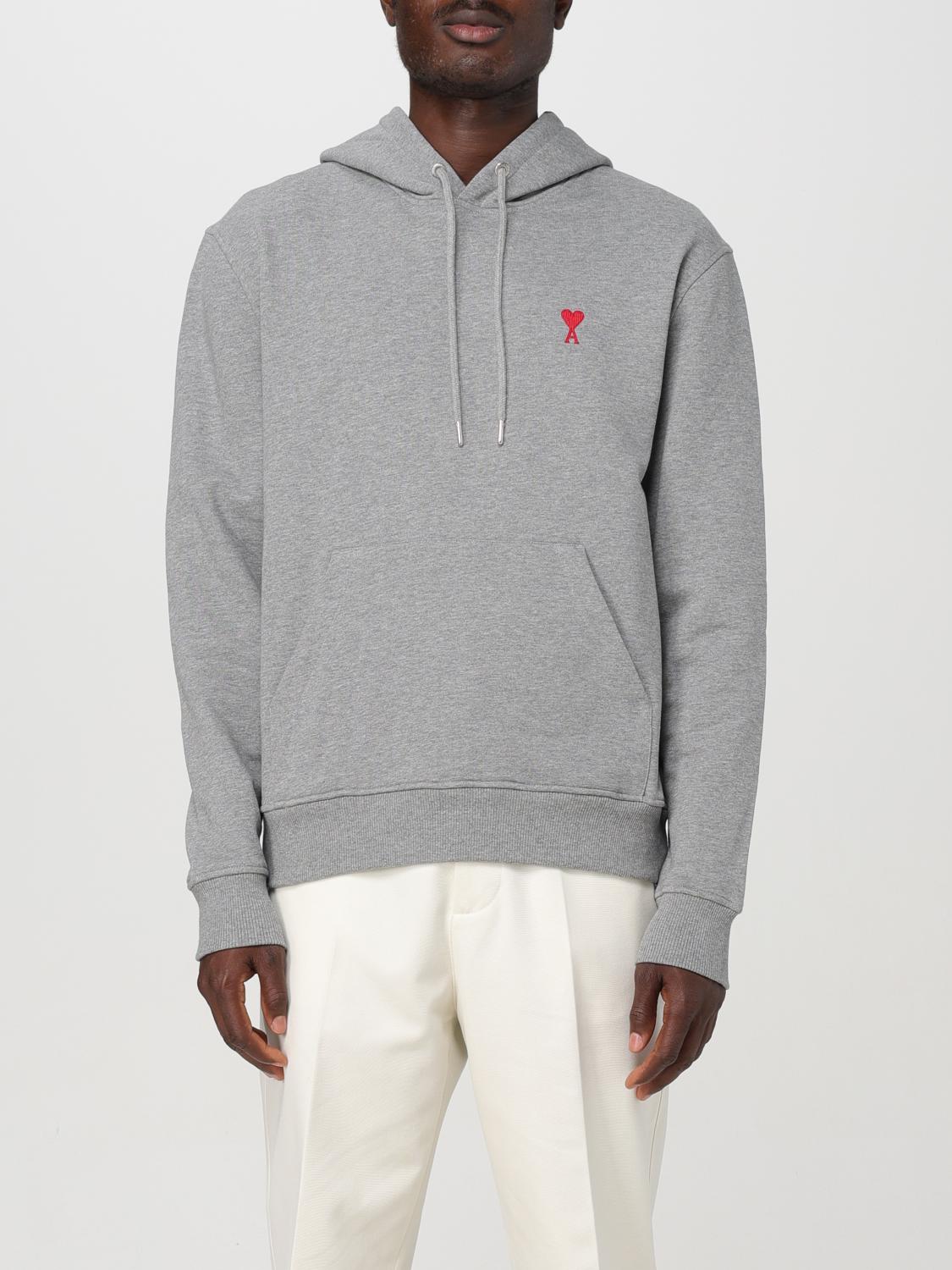 AMI PARIS SWEATSHIRT: Sweatshirt homme Ami Paris, Gris - Img 1