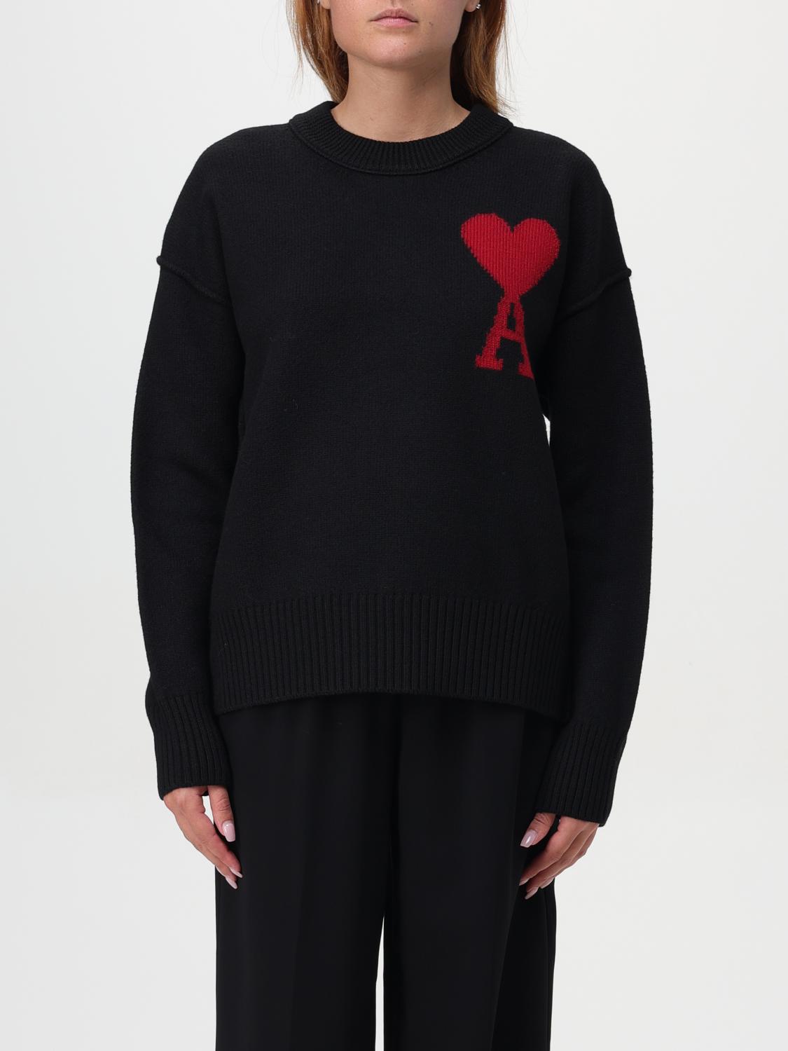 AMI PARIS JERSEY: Jersey mujer Ami Paris, Negro - Img 1