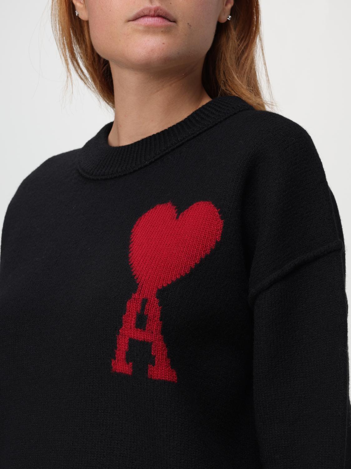 AMI PARIS JERSEY: Jersey mujer Ami Paris, Negro - Img 3