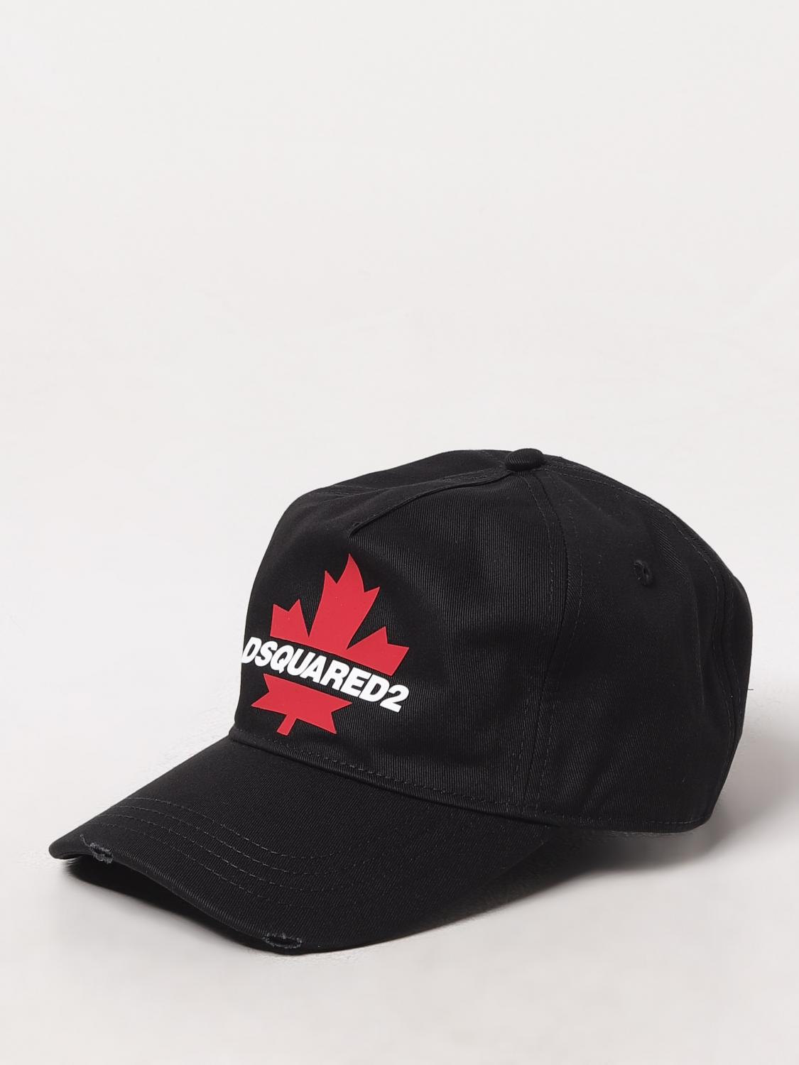 DSQUARED2 HAT: Hat men Dsquared2, Black - Img 1