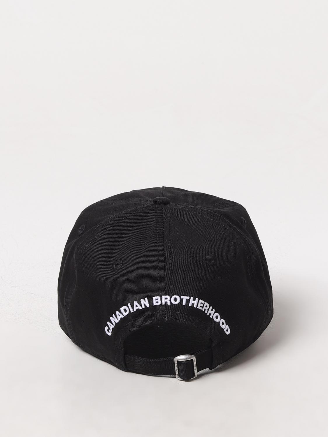 DSQUARED2 HAT: Hat men Dsquared2, Black - Img 3