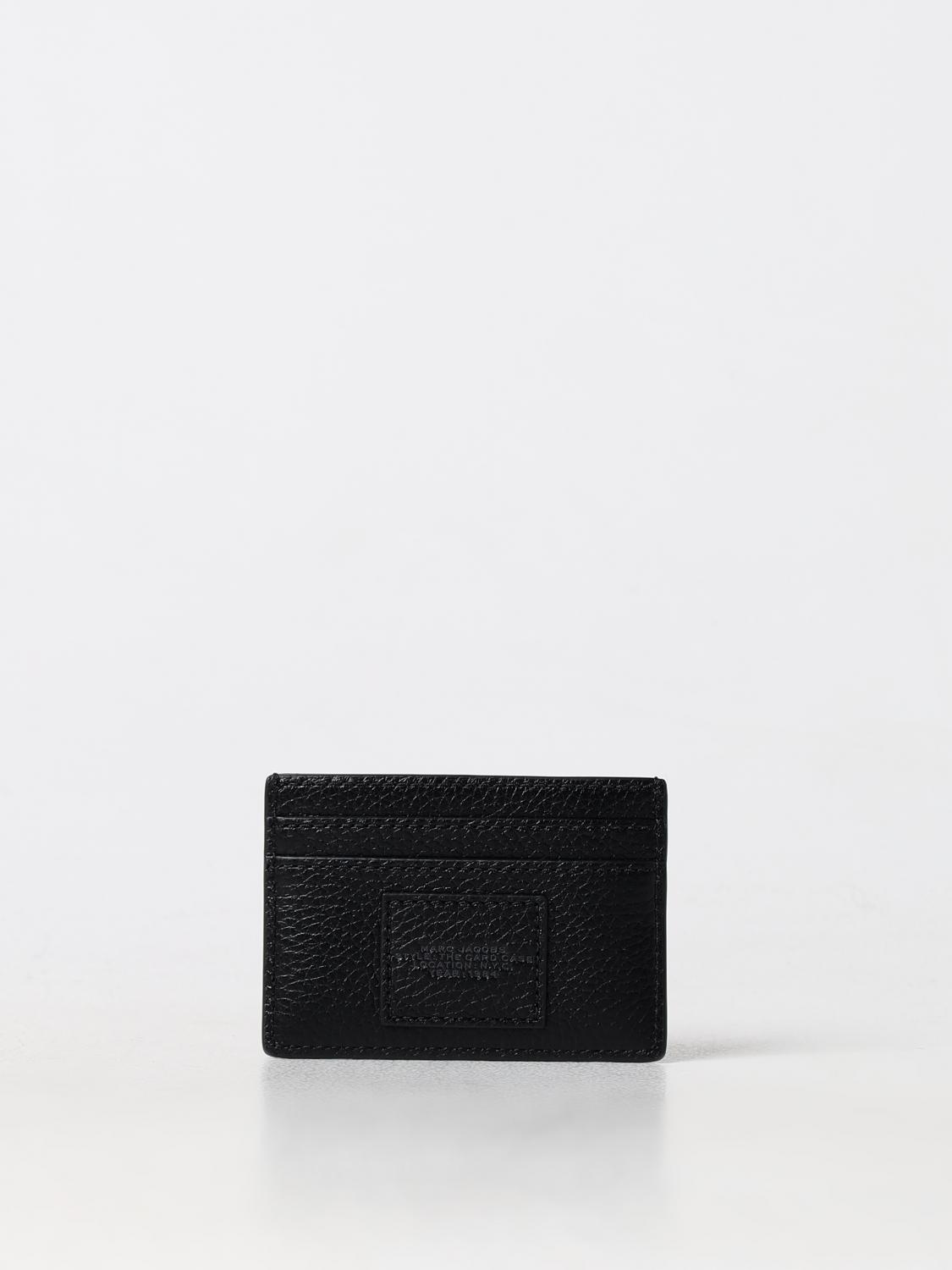 MARC JACOBS PORTAFOGLIO: Portacarte di credito The Card Case Marc Jacobs in pelle a grana , Nero - Img 2