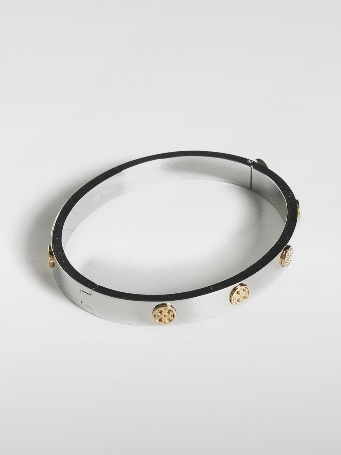 TORY BURCH GIOIELLO: Bracciale Miller Tory Burch in ottone , Argento - Img 2