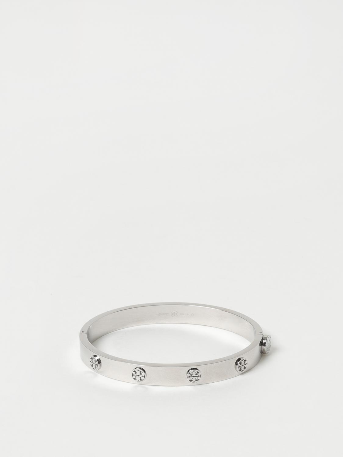 TORY BURCH GIOIELLO: Bracciale Miller Tory Burch in ottone , Silver - Img 1