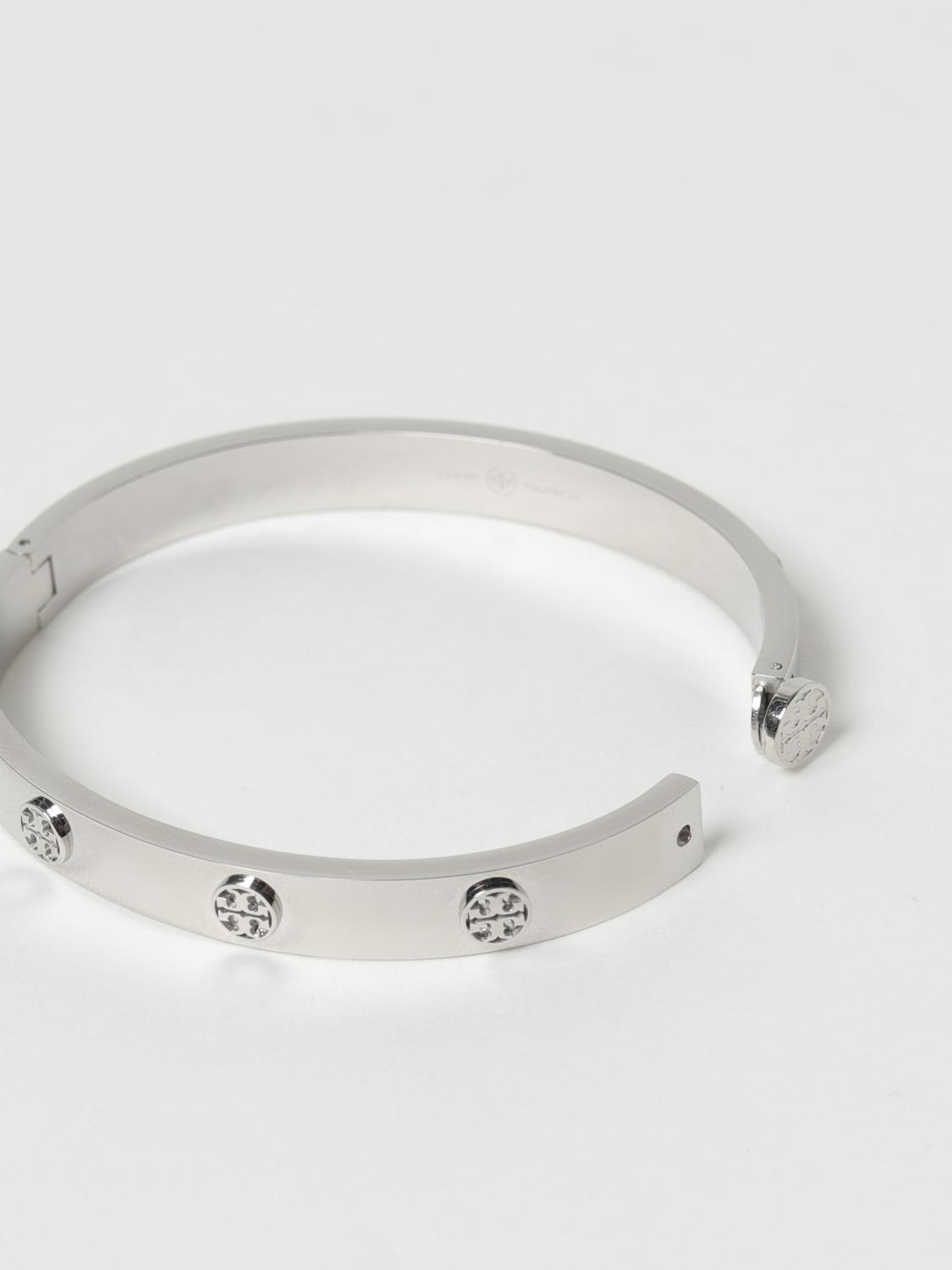 TORY BURCH GIOIELLO: Bracciale Miller Tory Burch in ottone , Silver - Img 2