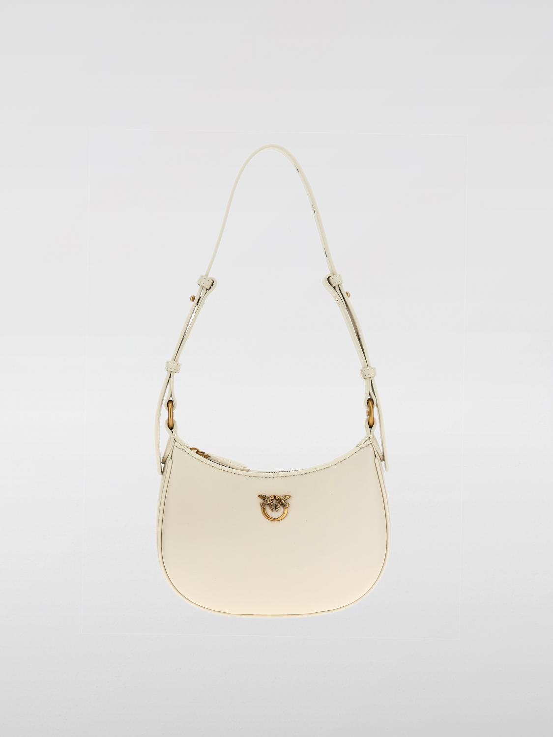 PINKO BORSA MINI: Borsa Pinko in pelle , Bianco - Img 1