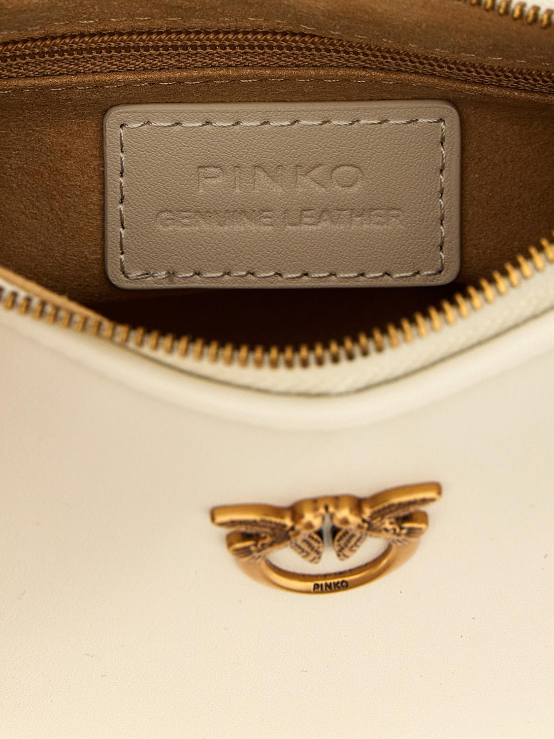 PINKO BORSA MINI: Borsa Pinko in pelle , Bianco - Img 4