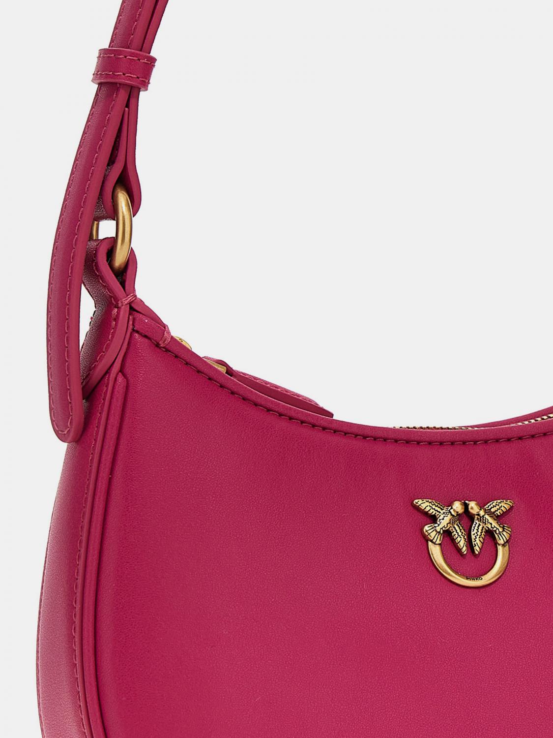 PINKO BORSA MINI: Borsa Pinko in pelle , Fuxia - Img 3