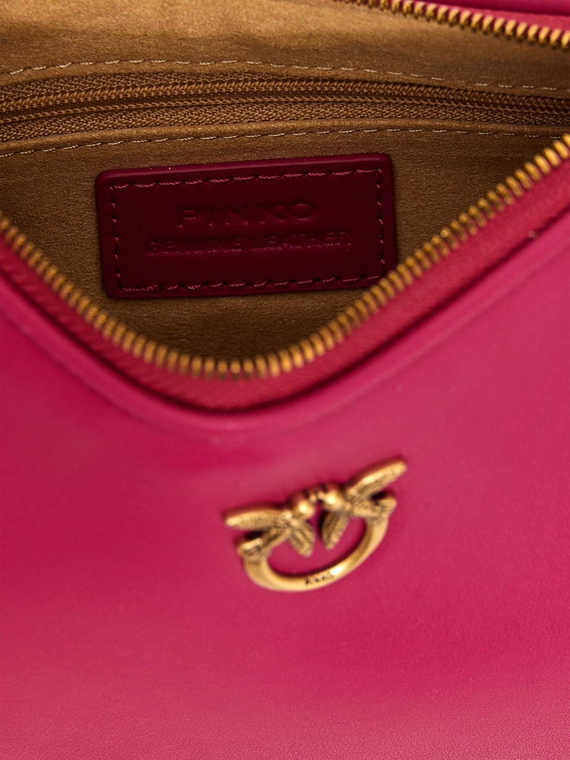 PINKO BORSA MINI: Borsa Pinko in pelle , Fuxia - Img 4