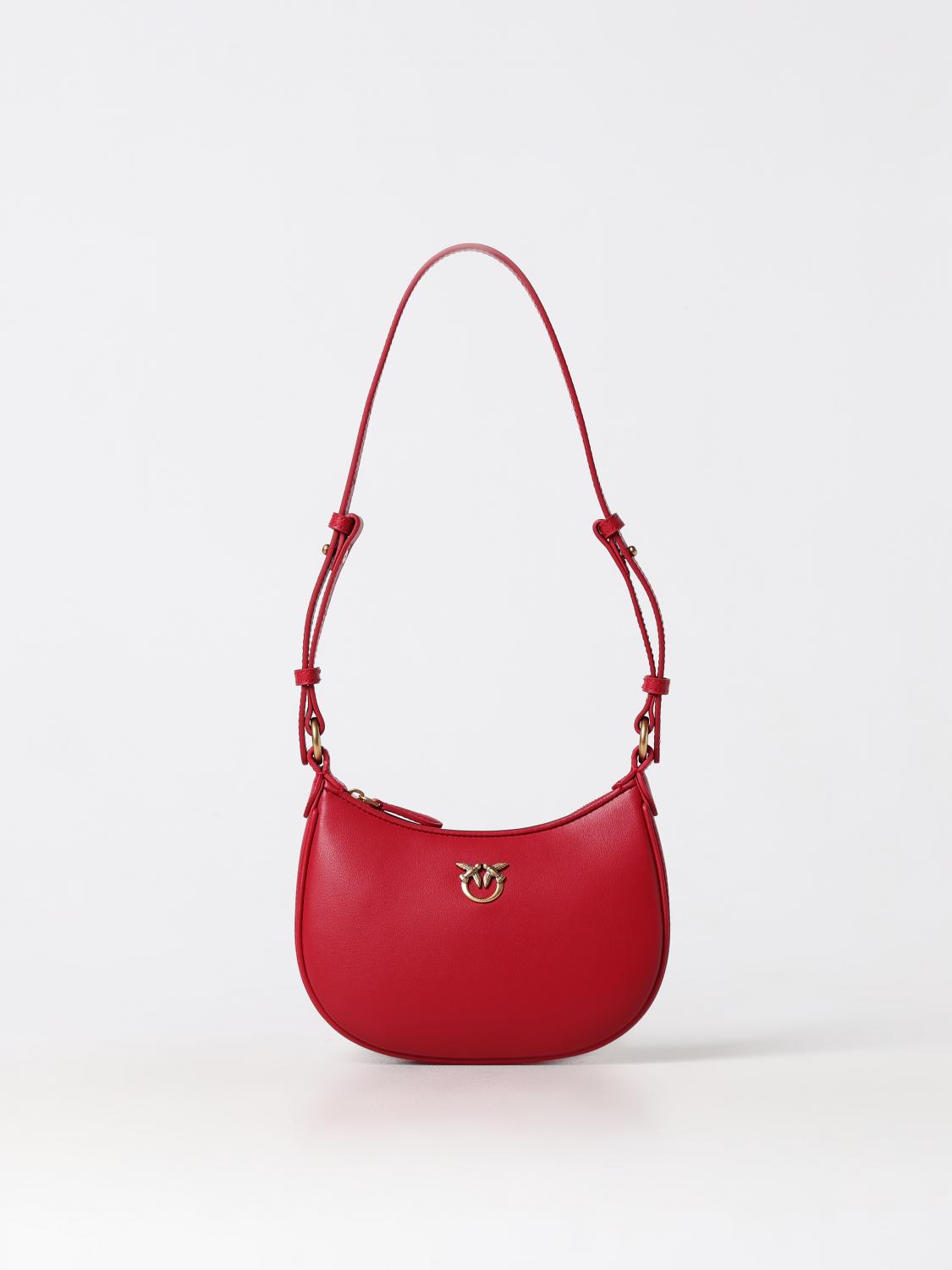PINKO BORSA MINI: Borsa Pinko in pelle , Rosso - Img 1
