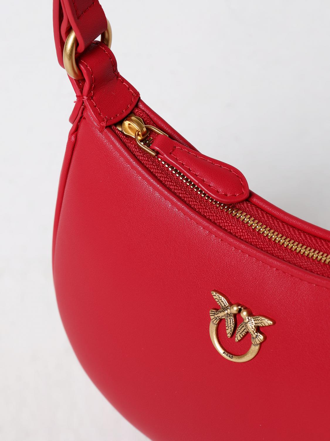PINKO BORSA MINI: Borsa Pinko in pelle , Rosso - Img 3