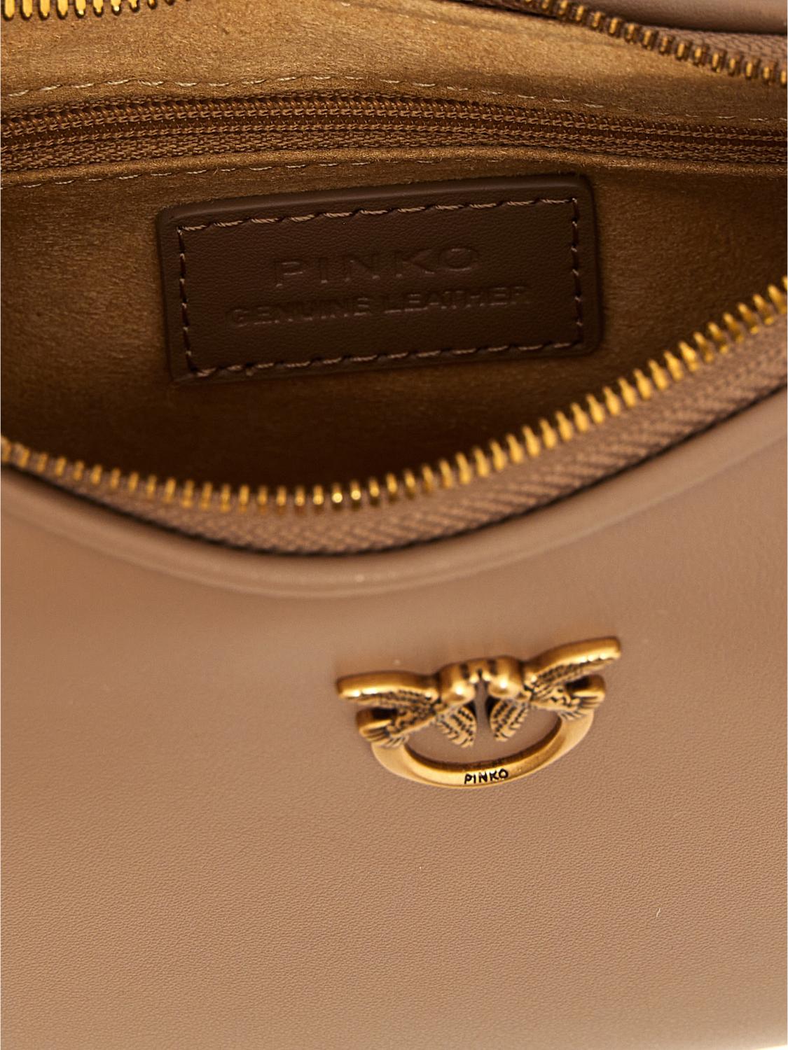 PINKO BORSA MINI: Borsa Pinko in pelle , Beige - Img 4