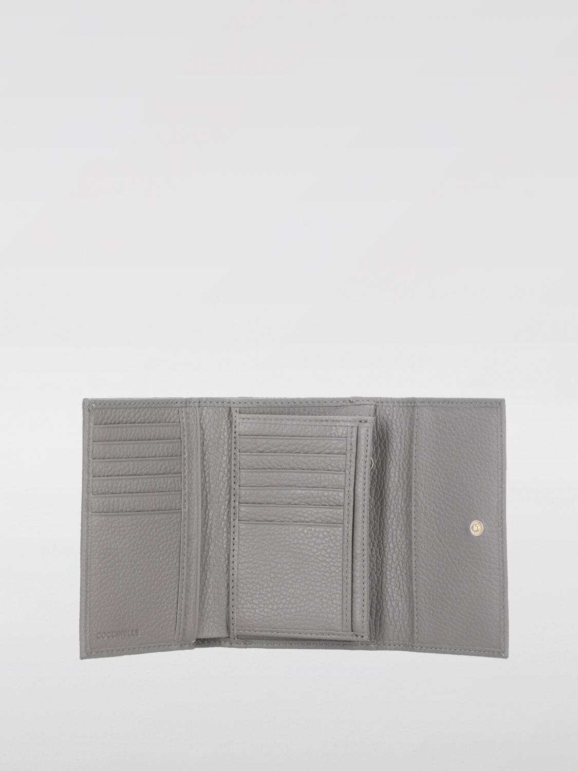 COCCINELLE CARTERA: Cartera de piel granulada Coccinelle, Gris - Img 2