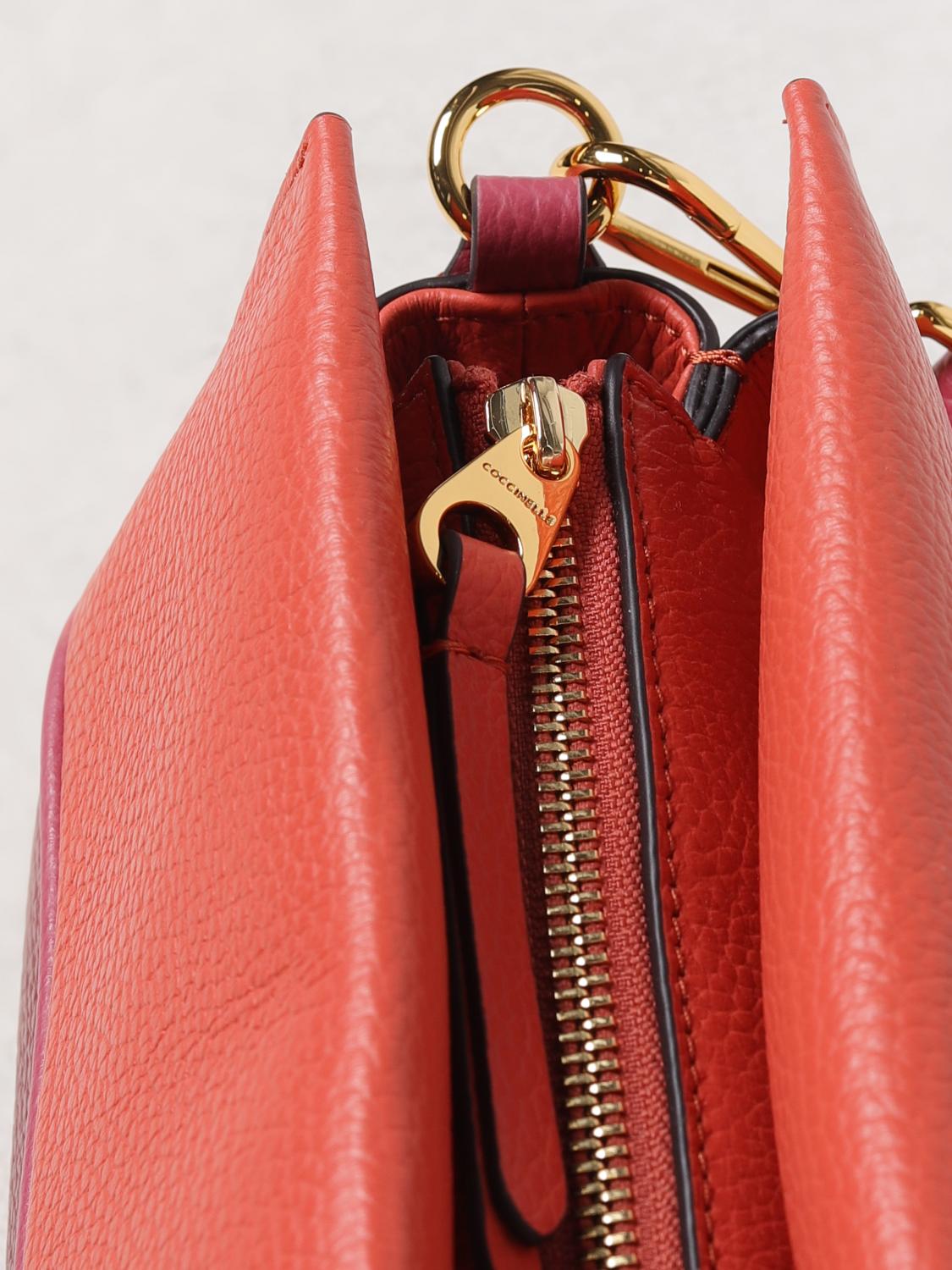 COCCINELLE SHOULDER BAG: Handbag woman Coccinelle, Burgundy - Img 3