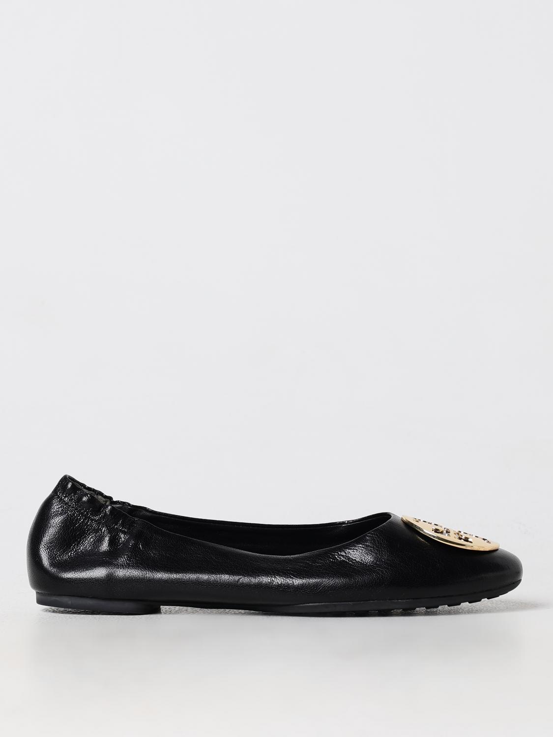 TORY BURCH BALLERINE: Ballerina Tory Burch in pelle , Nero - Img 1