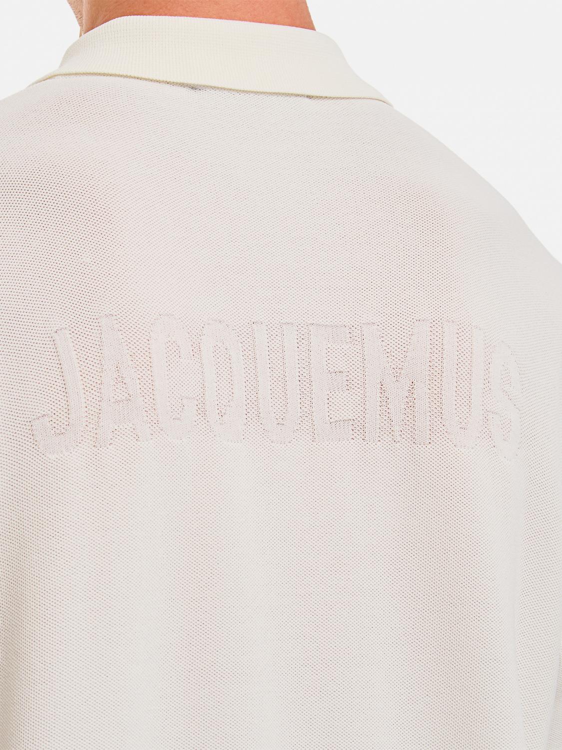 JACQUEMUS POLO SHIRT: Polo shirt men Jacquemus, White - Img 4